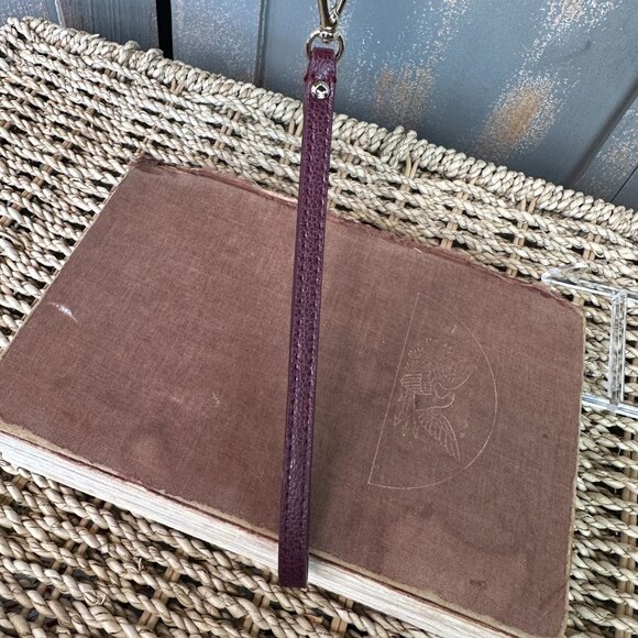 Kate Spade Laurel Way Glitter iPhone Wristlet Deep Plum NWOT - Picture 7 of 15